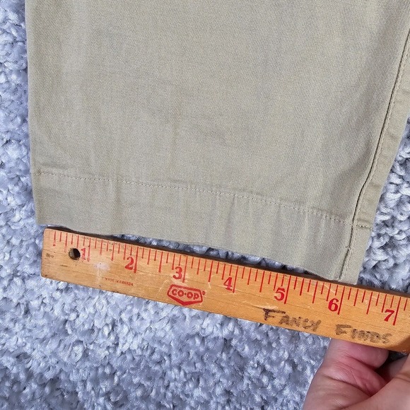 Fabletics High Side Pants Mens 40x30 (Fits 39x26) Tan Slim Fit Chino Comfort - Picture 10 of 11